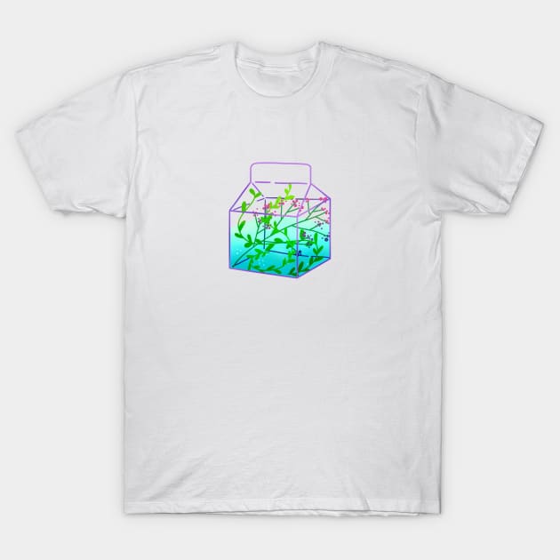 Juice box water terrarium aka aquarium T-Shirt by THESOLOBOYY